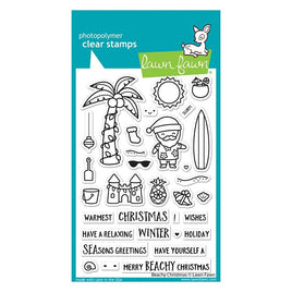 Beachy Christmas - Lawn Fawn Clear Stamps 4"X6"