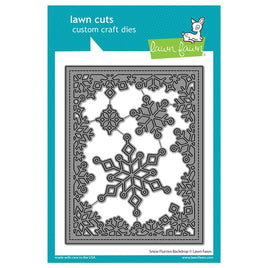 Snow Flurries Backdrop - Lawn Cuts Custom Craft Die