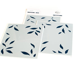 Leafy Backgrounds Layering - Pinkfresh Studio Stencils 4.25"X5.25" 3/Pkg