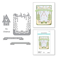 A2 All Hearts -Christmas Flourish - Spellbinders Etched Dies By Becca Feeken