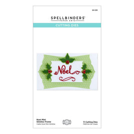 Slimline Noel Frame -Christmas Flourish - Spellbinders Etched Dies By Becca Feeken