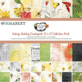 Vintage Artistry Countryside - 49 And Market Collection Pack 12"X12"