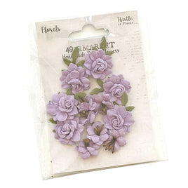 Thistle - 49 And Market Florets Paper Flowers