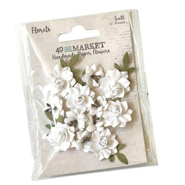 White - 49 And Market Florets Paper Flowers