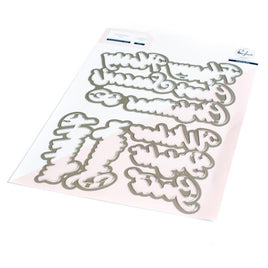 Brushed Sentiments Holiday - Pinkfresh Studio Die Set