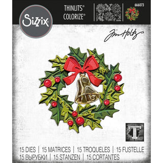 Yuletide Colorize - Sizzix Thinlits Dies By Tim Holtz 15/Pkg