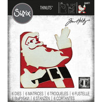 Retro Santa - Sizzix Thinlits Dies By Tim Holtz 6/Pkg