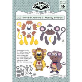 Mini Ball Add-Ons 2 - Monkey Lion - Karen Burniston Dies