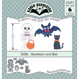 Skeleton & Bat - Karen Burniston Dies