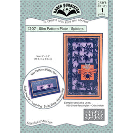 Slim Pattern Plate - Spiders - Karen Burniston Dies