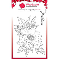 Singles Anemone  Woodware Clear Stamp 4"X6" by Creative Expressions