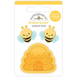 Beehive - Doodlebug Shaker-Pops 3D Stickers
