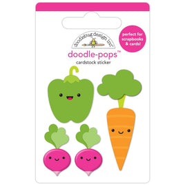 Looking Radishing - Doodlebug Doodle-Pops 3D Stickers