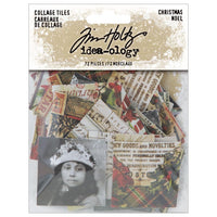 Christmas - Idea-Ology Collage Tiles 72/Pkg