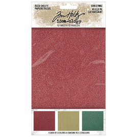 Christmas - Idea-Ology Adhesive Deco Sheets 4"X6" 12/Pkg