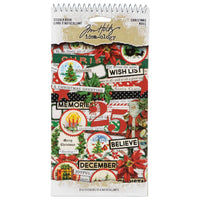 Christmas - Idea-Ology Spiral Bound Sticker Book 4.5"X8.5"