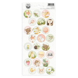 Woodland Cuties Cardstock Stickers 4"X9"   #03