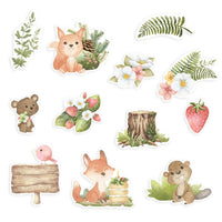 Woodland Cuties Ephemera Cardstock Die-Cuts 12/Pkg  Elements