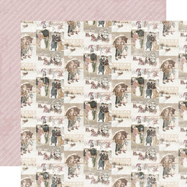 Cocoa Time - Simple Vintage Winter Woods Double-Sided Cardstock 12"X12"