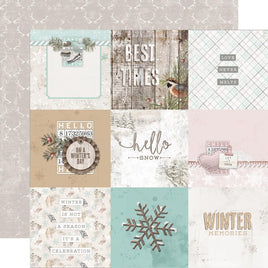 4"X4" Elements - Simple Vintage Winter Woods Double-Sided Cardstock 12"X12"