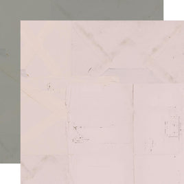 Rosy/Cool Grey Simple Basics - Simple Vintage Winter Woods Double-Sided Cardstock 12"X12"