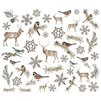 Woodland - Simple Vintage Winter Woods Bits & Pieces Die-Cuts 46/Pkg