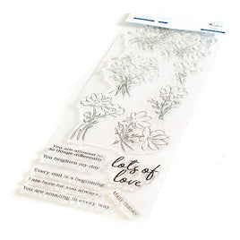 Whimsical Blooms   Pinkfresh Studio Clear Stamp Set 4"X12"