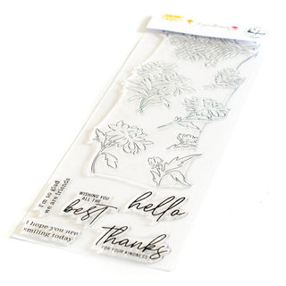 Chrysanthemum   Pinkfresh Studio Clear Stamp Set 4