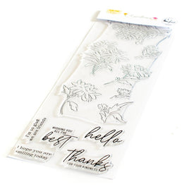 Chrysanthemum   Pinkfresh Studio Clear Stamp Set 4"X12"