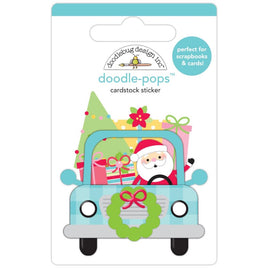 Here Comes Santa - Doodlebug Doodle-Pops 3D Stickers