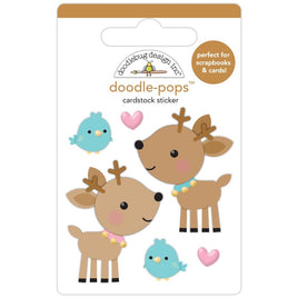 Love You Deerly - Doodlebug Doodle-Pops 3D Stickers