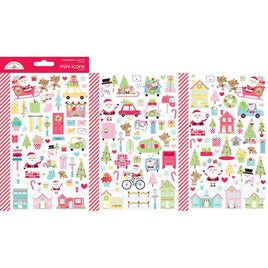Candy Cane Lane Icons - Dooblebug Mini Cardstock Stickers 3/Pkg