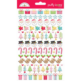 Candy Cane Lane Icons - Doodlebug Puffy Stickers