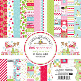 Candy Cane Lane - Doodlebug Double-Sided Paper Pad 6"X6" 24/Pkg
