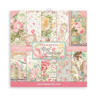 Rose Parfum   Double-Sided Paper Pad 12"X12" 10/Pkg