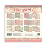 Rose Parfum  Stamperia Backgrounds Double-Sided Paper Pad 12"X12" 10/Pkg