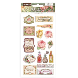 Rose Parfum  Stamperia Adhesive Chipboard 6"X12"