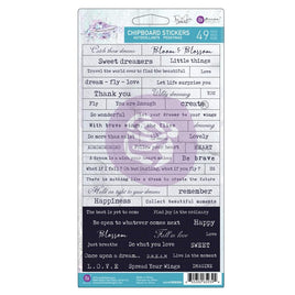 Aquarelle Dreams Chipboard Stickers 49/Pkg  Shapes