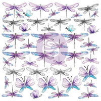 Dragonflies - Aquarelle Dreams Acetate Ephemera 48/Pkg