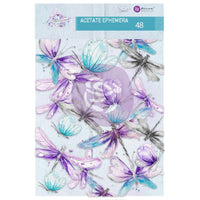 Dragonflies - Aquarelle Dreams Acetate Ephemera 48/Pkg