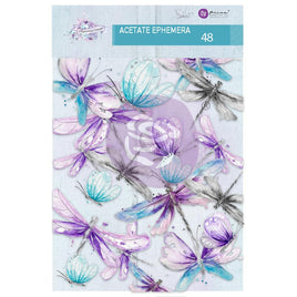 Dragonflies - Aquarelle Dreams Acetate Ephemera 48/Pkg