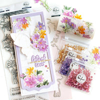 Whimsical Blooms  Pinkfresh Studio Washi Tape 4"X11yd