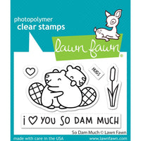 So Dam Much - Lawn Fawn Clear Stamps 3"X2"
