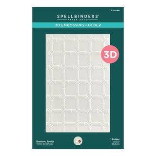 Bamboo Trellis - Spellbinders 3D Embossing Folder