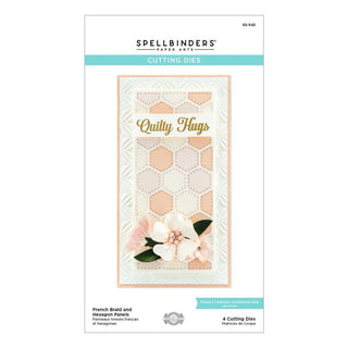 French Braid & Hexagon Panels - Spellbinders Etched Dies By Becca Feeken