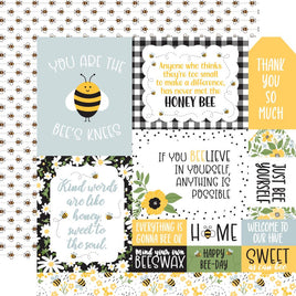 Multi Journaling Cards - Bee Happy Double-Sided Cardstock 12"X12"
