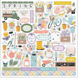 Elements - It's Spring Time Cardstock Stickers 12"X12"