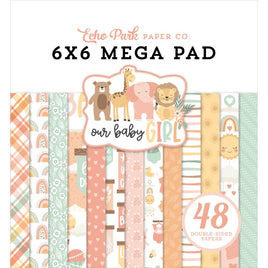 Our Baby Girl - Echo Park Double-Sided Mega Paper Pad 6"X6" 48/Pkg
