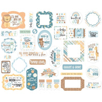 Icons, Our Baby Boy - Echo Park Cardstock Ephemera 33/Pkg