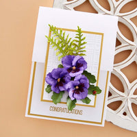 Pansy- The Painter's Garden - Spellbinders Etched Dies By Susan Tierney-Cockburn